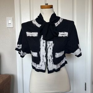 Moth | Patterned Tie Cardigan